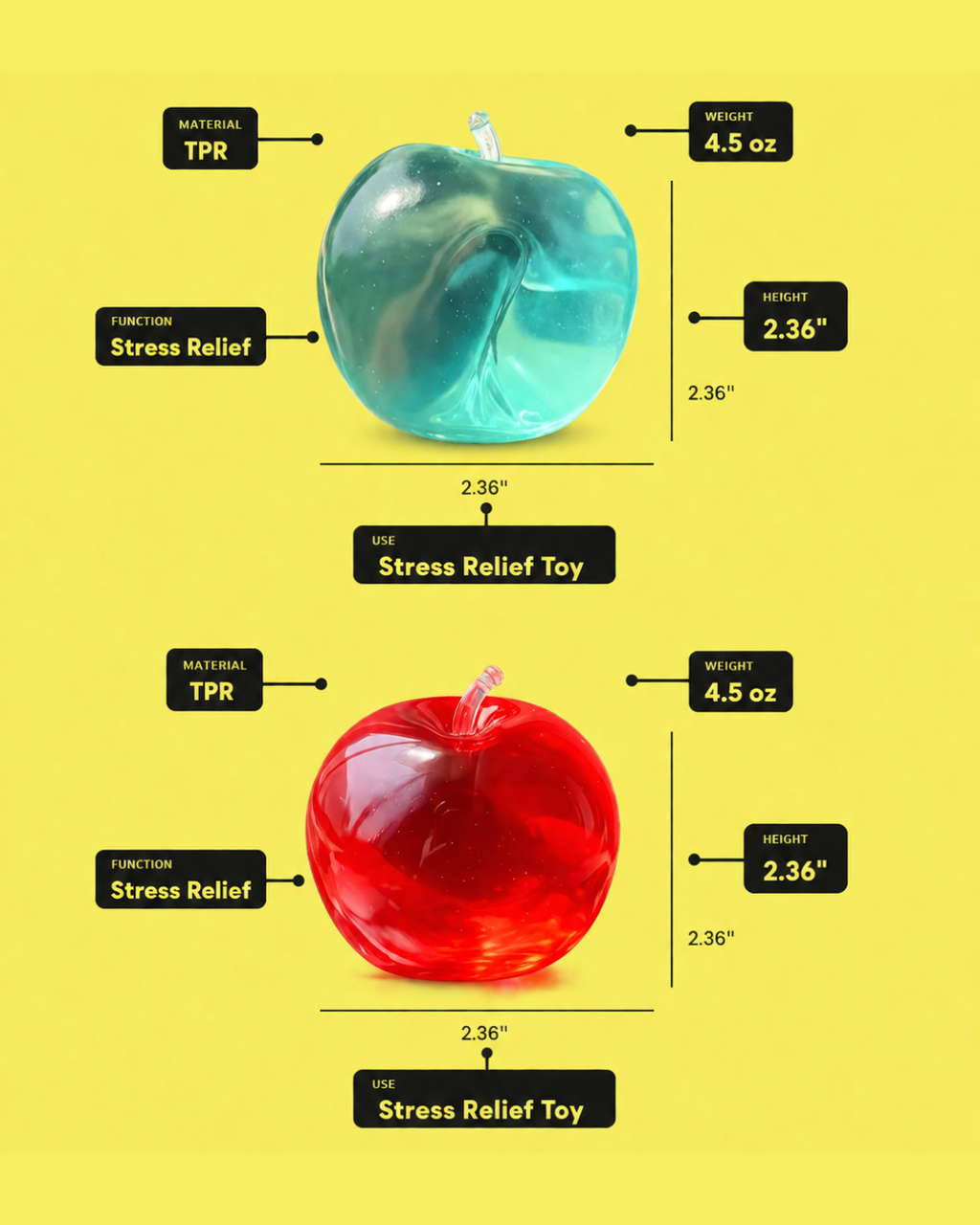 Vaseline Filled Apple Squishy