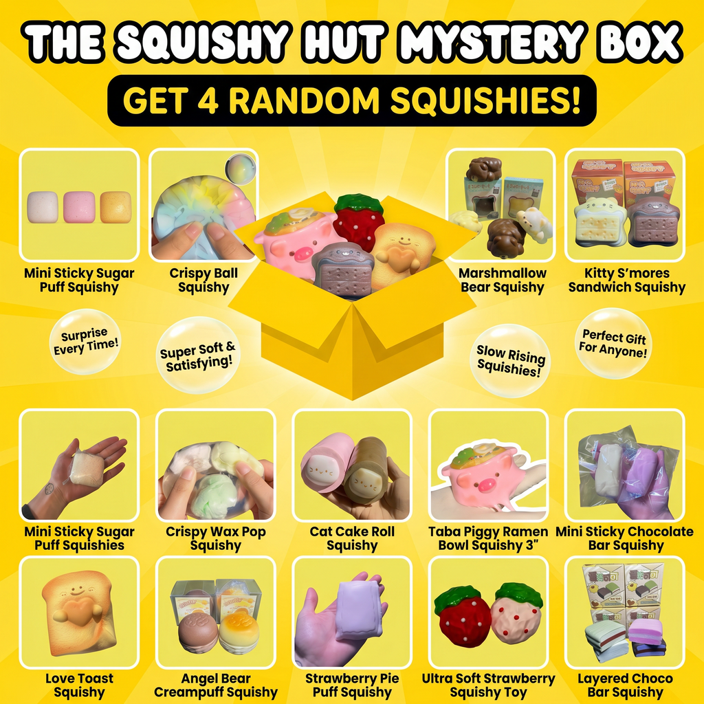 4 Pack Squishy Mystery Box