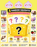 4 Pack Squishy Mystery Box